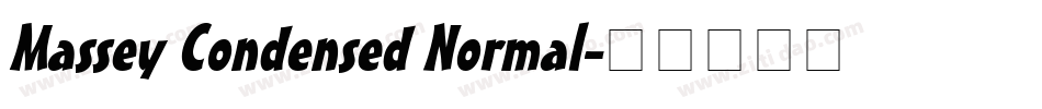 Massey Condensed Normal字体转换
